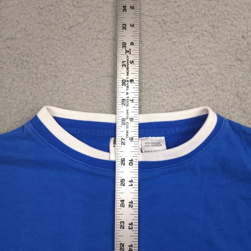Vintage 2000 Indianapolis Colts Pro Knit Shirt Mens L Blue 3/4 Sleeve NFL - Picture 5 of 9